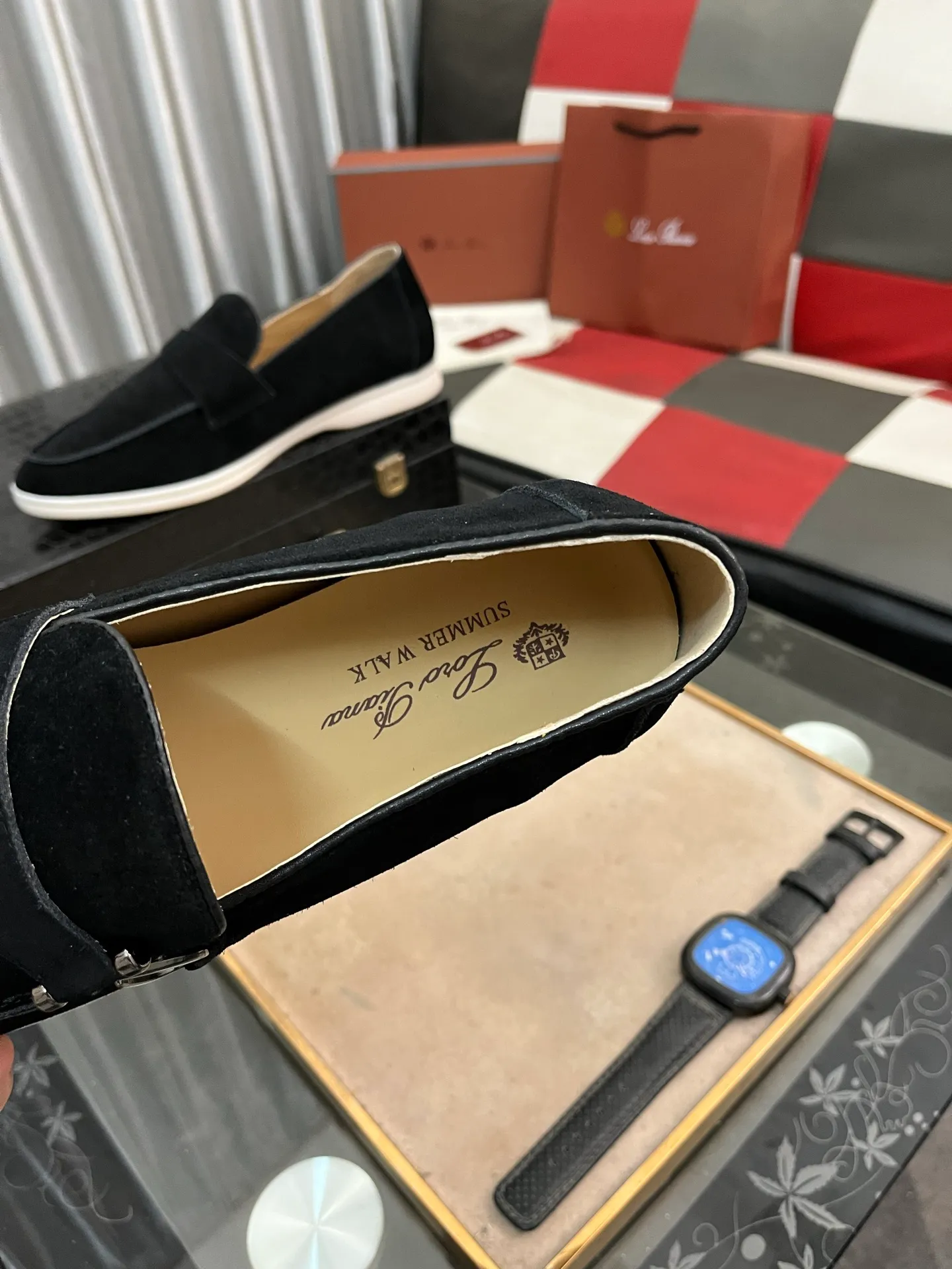 Men's Men's Shoes💰420⌚️⌚️【Loro Piana】LP couple's casual sneakers. Simple and fashionable, the upper is made of cow suede and leather. Sheepskin feet. Custom rubber sole. Size: Female 35-42 (35, 41, 42, 43 customized are non-refundable) Male 38-46 (45, 46 customized)